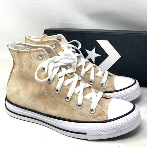 Converse Other - Converse Chuck Taylor High Top Shoes For Men White Oat Canvas Sneakers A04960F